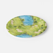 Golf Florida thema Papieren Bordje (Gekanteld)