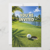 Golf Florida thema u bent uitgenodigd Kaart (Voorkant)