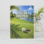 Golf Florida thema u bent uitgenodigd Kaart (Staand voorkant)