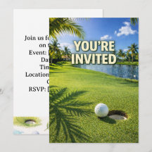 Golf Florida thema u bent uitgenodigd