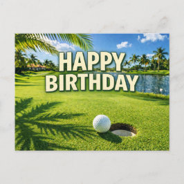Golf Florida Thema Verjaardag Briefkaart