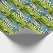 Golf Florida Thema Verjaardag  Cadeaupapier (Hoek)