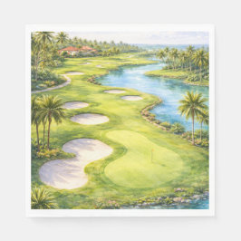 Golf Florida Themade servetten