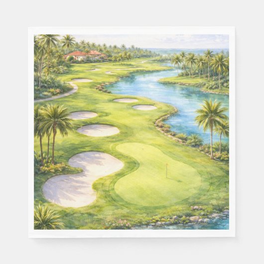 Golf Florida Themade servetten (Voorkant)