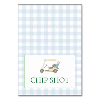 Golf Food Label Kaart