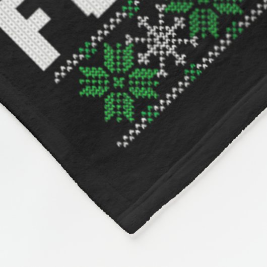 Golf For Everybody Santa Ugly Christmas Golfing  Fleece Deken (Hoek)