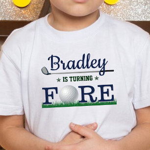 Golf Fore 4th Birthday Kinder Shirts