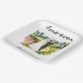 Golf Fore Ever met bruid- en bruinbruiloft Papieren Bordje (Gebogen)