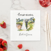 Golf Fore Ever met bruid- en bruinbruiloft Servet (Insitu)