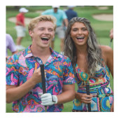 Golf Foto Aanpassen Personaliseer Kubus (Voorkant)