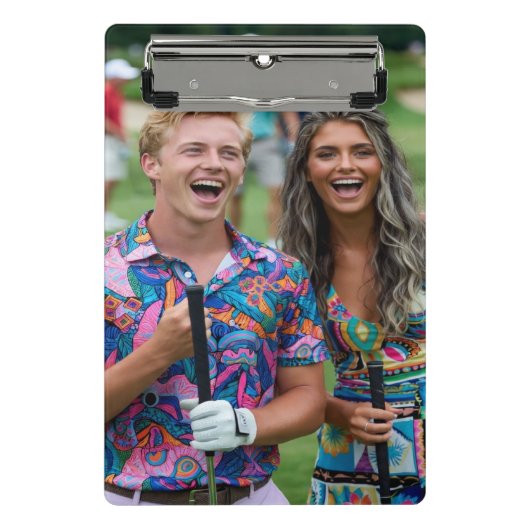 Golf Foto Aanpassen Personaliseer Mini Klembord (Voorkant)