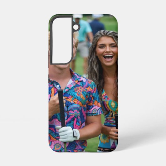 Golf Foto Aanpassen Personaliseren Samsung Galaxy Hoesje (Achterkant)