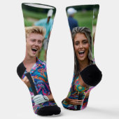 Golf Foto Aanpassen Personaliseren Sokken (Gebogen)