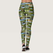 Golf, Foto Collage, Dames Leggings (Achterkant)