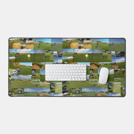 Golf Foto Collage, Desk Mat (Keyboard & Muis)