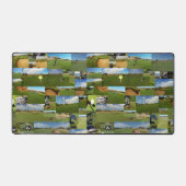 Golf Foto Collage, Desk Mat (Voorkant)