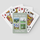 Golf Foto Collage Golfing Pap die kaarten speelt (Achterkant)