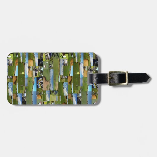 Golf, Foto Collarge, Bagagelabel (Voorkant horizontaal)