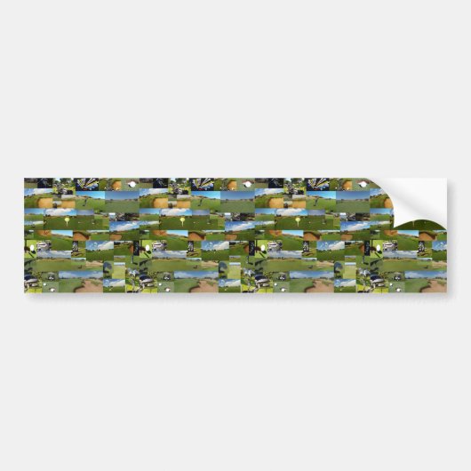 Golf, Foto Collarge, Bumpersticker (Voorkant)