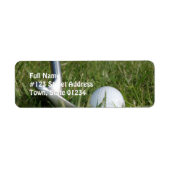 Golf Foto Mailing Label (Voorkant)