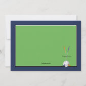 Golf Foto-uitnodigingen Kaart (Achterkant)