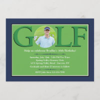 Golf Foto-uitnodigingen