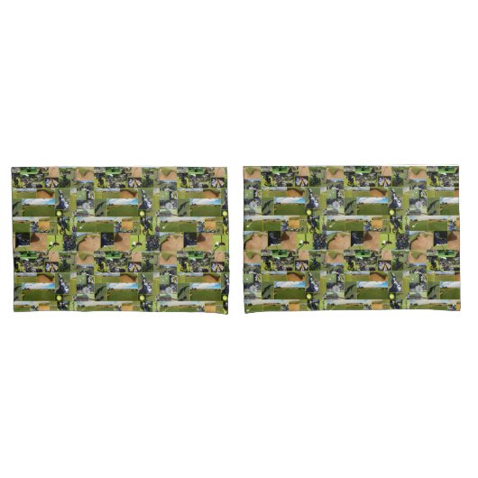 Golf Fotocollage,   Kussensloop (Voorkant-Set)