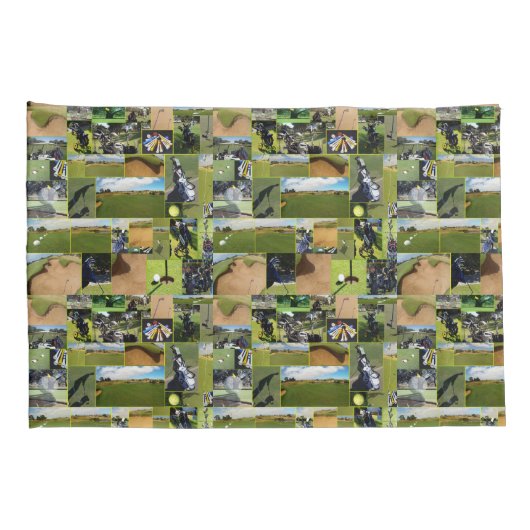 Golf Fotocollage, Kussensloop (Achterkant-Rechts)