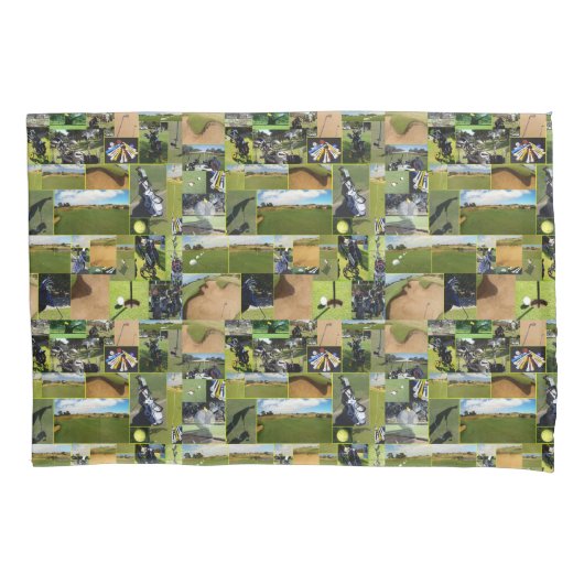 Golf Fotocollage, Kussensloop (Voorkant-Links)