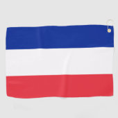 Golf Frankrijk & Franse vlag, Golfing Paris/Sport Golfhanddoek (Horizontaal)