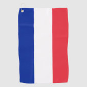 Golf Frankrijk & Franse vlag, Golfing Paris/Sport Golfhanddoek (Voorkant)