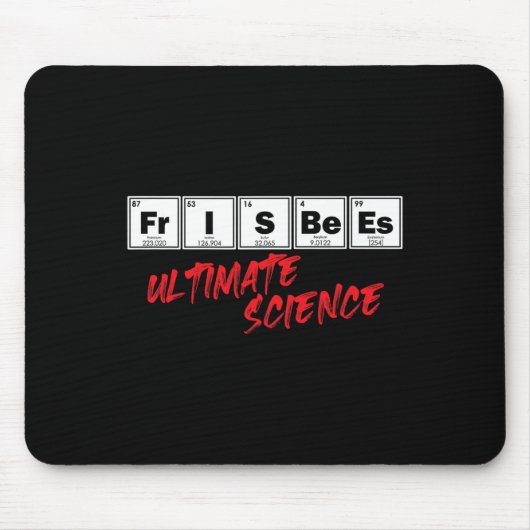 Golf Frisbees Ultimate Science Disc Periodiek Syst Muismat (Voorkant)