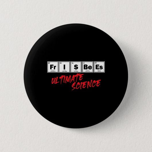 Golf Frisbees Ultimate Science Disc Periodiek Syst Ronde Button 5,7 Cm (Voorkant)