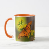 Golf Fritillary ook bekend als Passievlinder op Gu Mok (Links)
