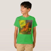 Golf Fritillary ook bekend als Passievlinder op Gu T-shirt (Voorkant volledig)