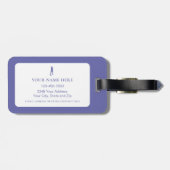 Golf Funny Birdie Lady's Personalized Cute Golfer Bagagelabel (Achterkant horizontaal)