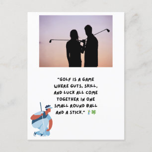 Golf Funny Gezegde Citaten Groet Golfer Briefkaart