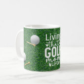 Golf Funny Gezegde Citaten voor Golf Moeder Koffiemok (Voorkant links)