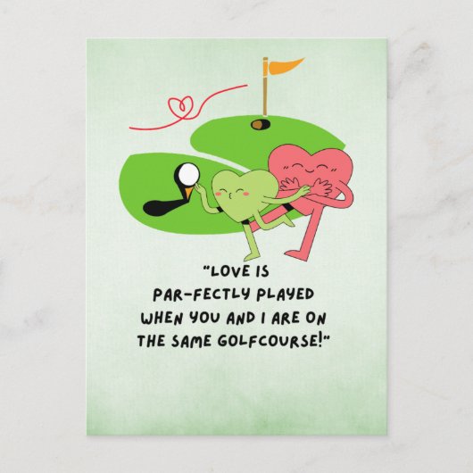 Golf Funny Gezegde Citaten voor Golfer Briefkaart (Voorkant)