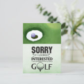 Golf Funny Gezegde Citaten voor Golfer Briefkaart (Staand voorkant)
