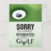 Golf Funny Gezegde Citaten voor Golfer Briefkaart (Voorkant)