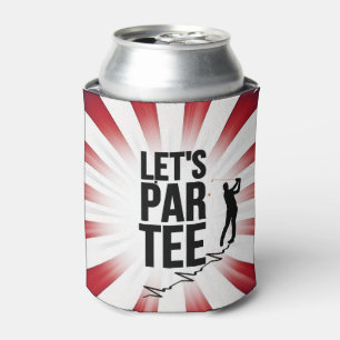 Golf Funny Gezegde Let's Par T-shirt met Golfer Blikjeskoeler