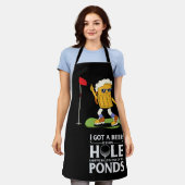 Golf Funny gezegde met Golfer en Bier Schort (Gedragen)