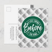 Golf Funny Gezegde voor Bachelor Golfer Briefkaart (Voorkant / Achterkant)