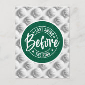 Golf Funny Gezegde voor Bachelor Golfer Briefkaart (Voorkant)