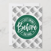 Golf Funny Gezegde voor Bachelor Golfer Kaart (Voorkant)