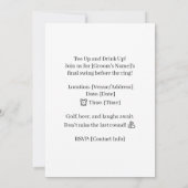 Golf Funny Gezegde voor Bachelor Golfer Kaart (Achterkant)