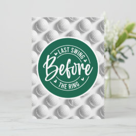 Golf Funny Gezegde voor Bachelor Golfer Kaart