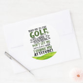 Golf Funny gezegde voor golfer Ronde Sticker (Envelop)