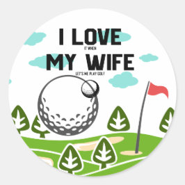 Golf Funny gezegde voor golfer Square Sticker